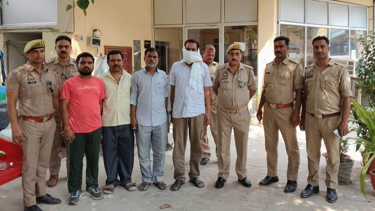 Kanpur: Four accused of theft of 90 lakhs from MLA's brother-in-law's house arrested from Auraiya