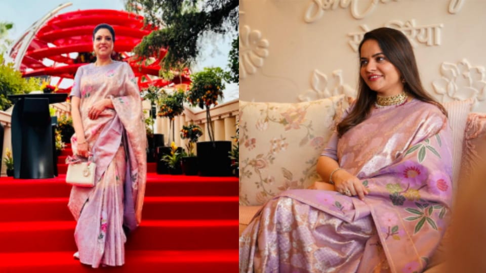Muzaffarnagars Preeti Pareeks Zari Saree Shines at Cannes Film Festival