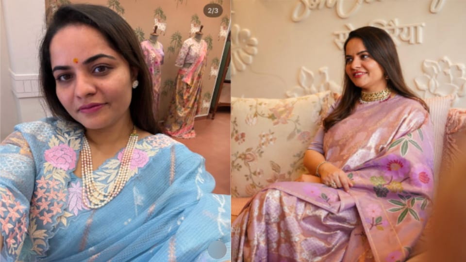 Muzaffarnagars Preeti Pareeks Zari Saree Shines at Cannes Film Festival
