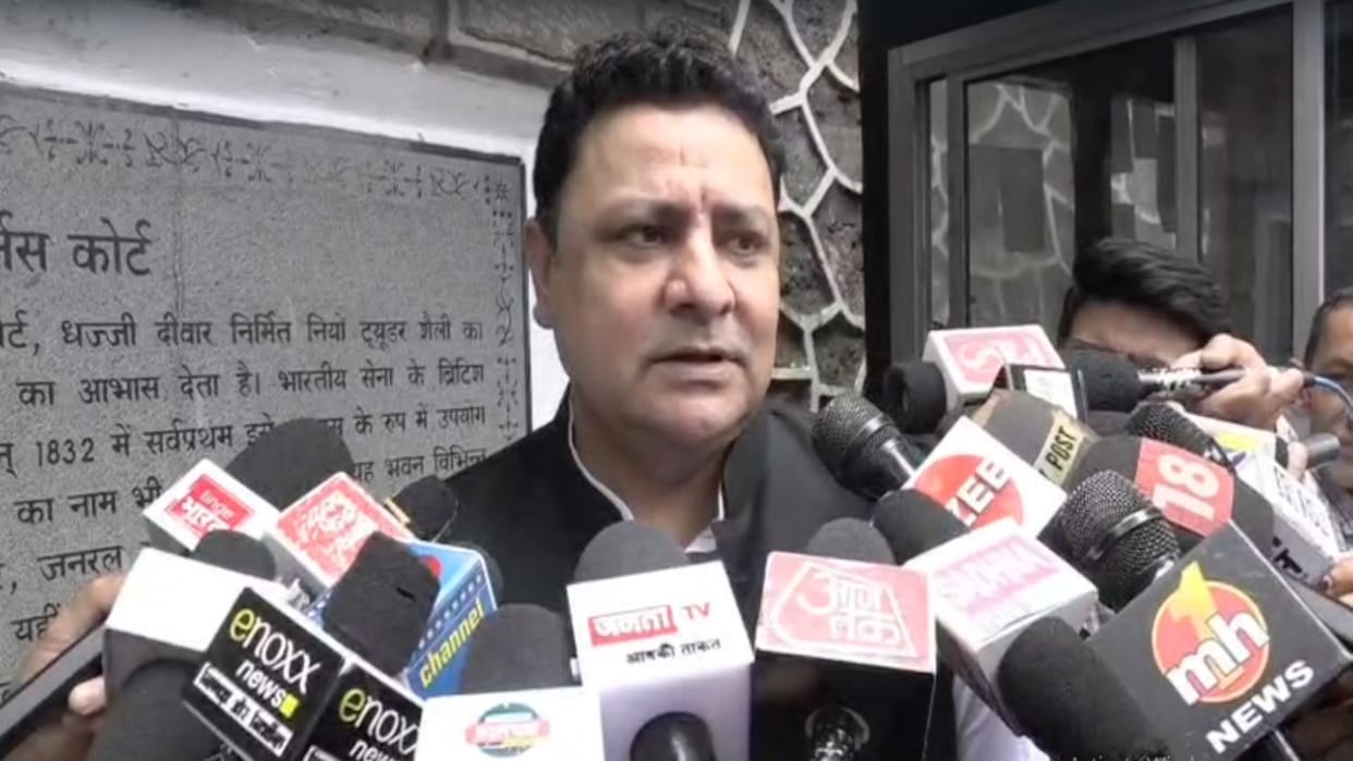 Know what BJP MLA Sudhir Sharma said on the allegations of SP Shimla Sanjeev Gandhi