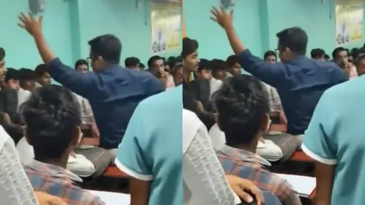 Coaching teacher beat student with kicks and sticks and abused him people demanded action Video goes viral