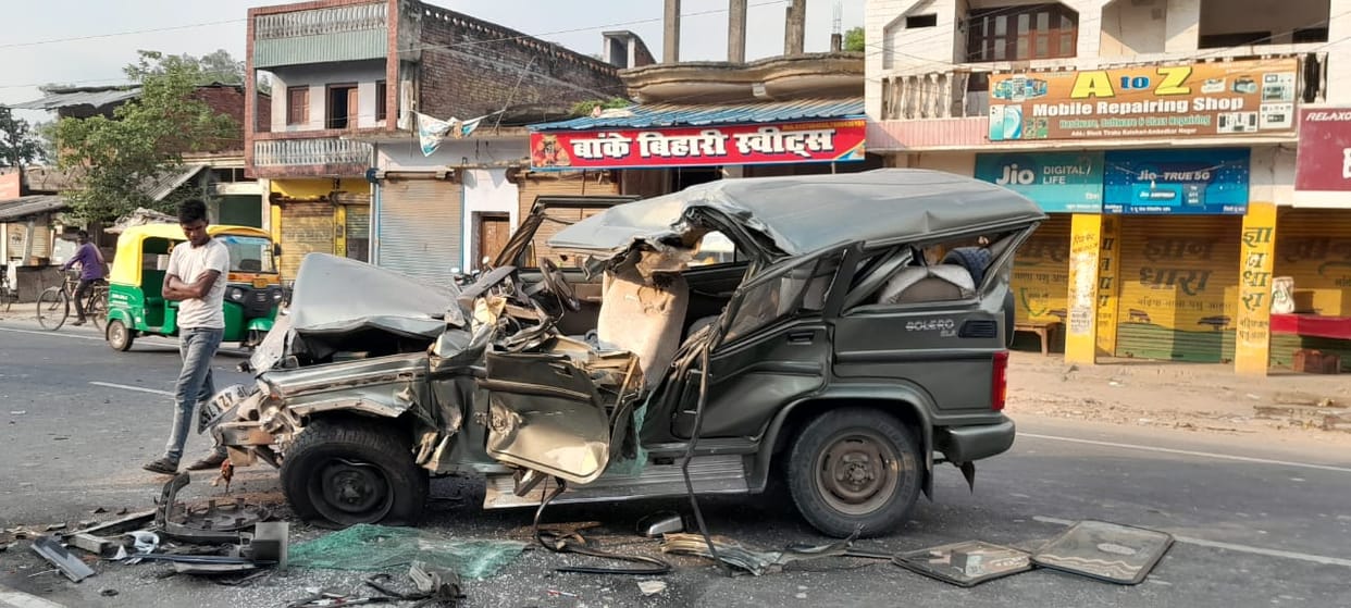 Sanitation worker killed separate road accidents three seriously injured Bolero truck collision