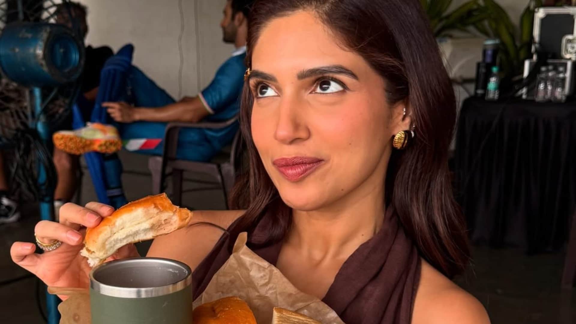 Bhumi Pednekar monsoons on set filming says Bun maska and chai gets me high