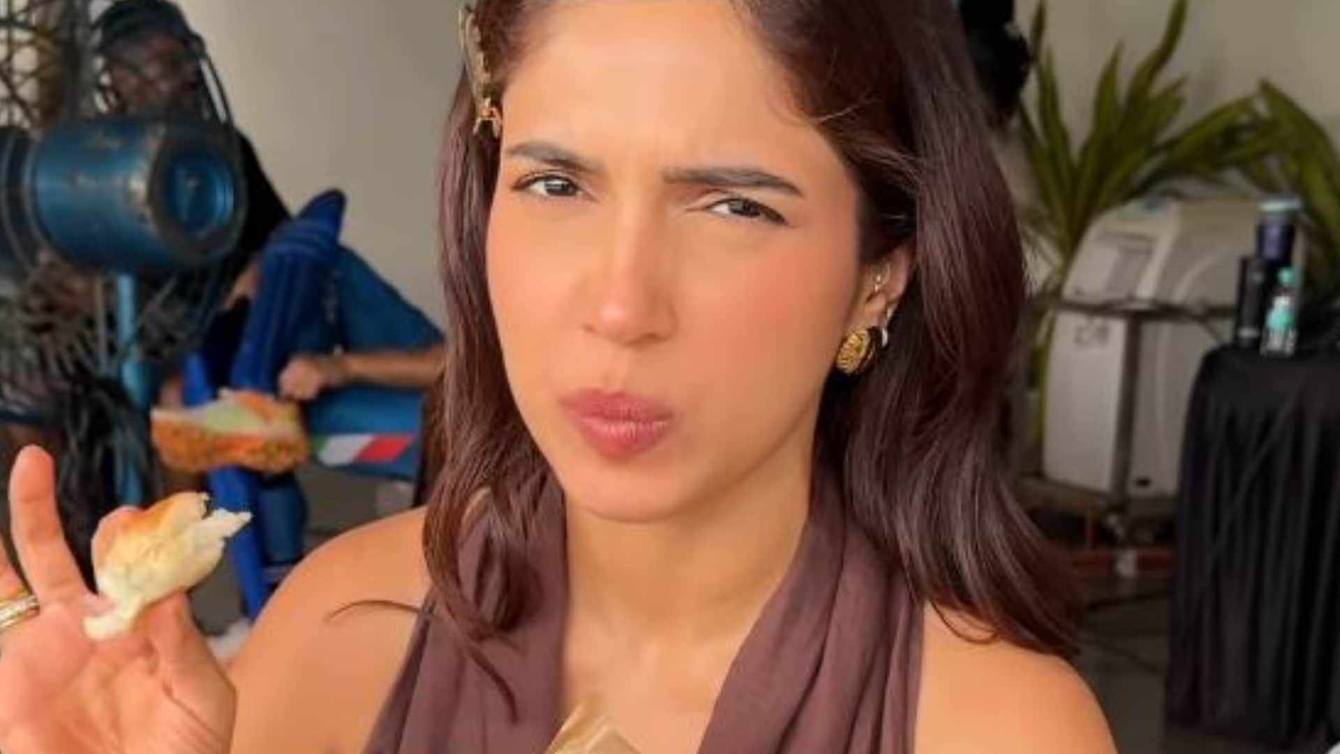 Bhumi Pednekar monsoons on set filming says Bun maska and chai gets me high