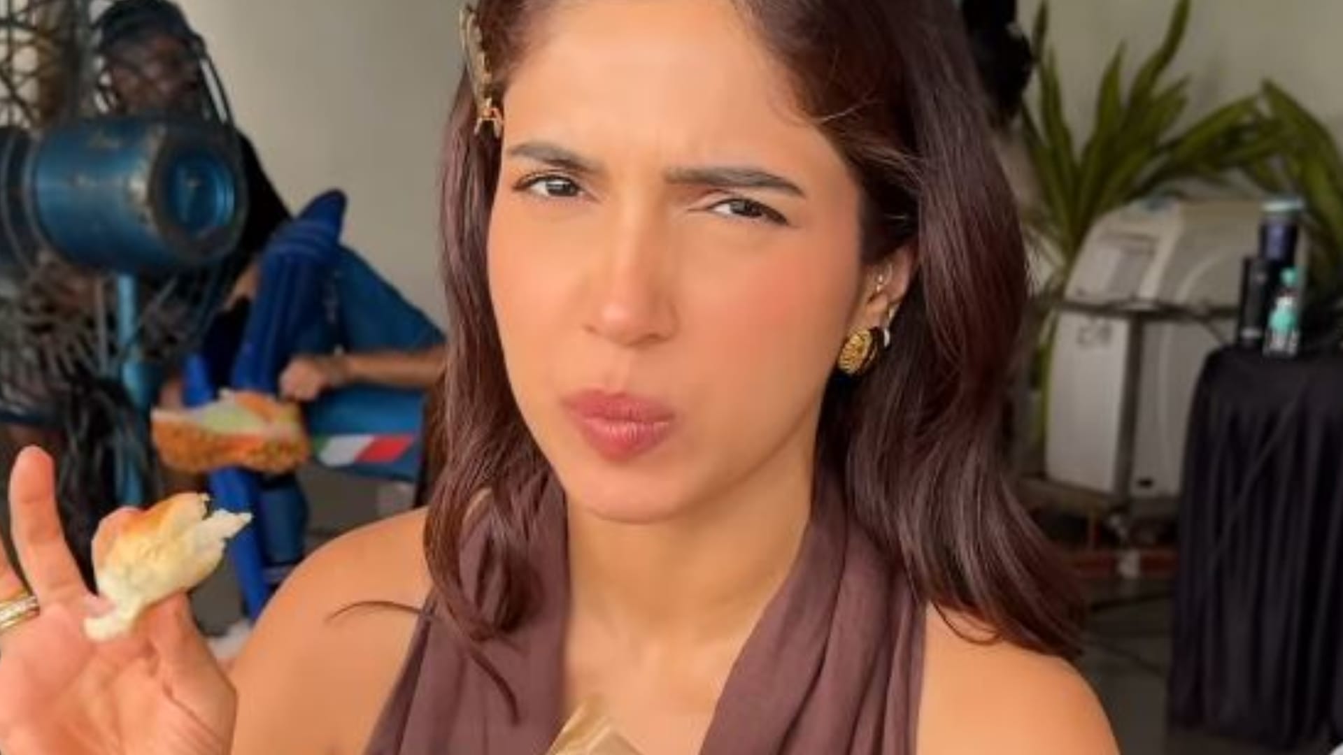 Bhumi Pednekar monsoons on set filming says Bun maska and chai gets me high