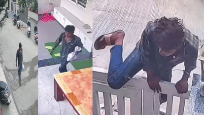 indore news: Daylight Robbery in Posh Colony Caught on CCTV, Police Under Fire