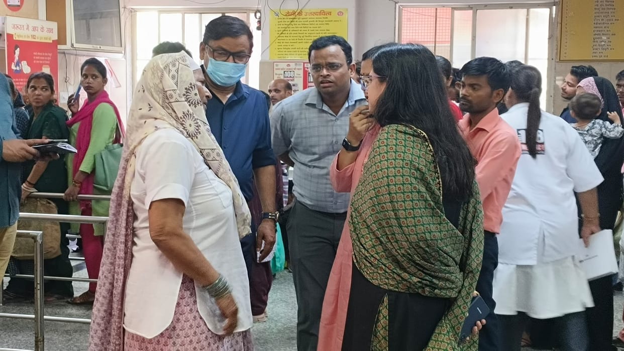 DM became patient to know the condition of health services in district hospital Bareilly