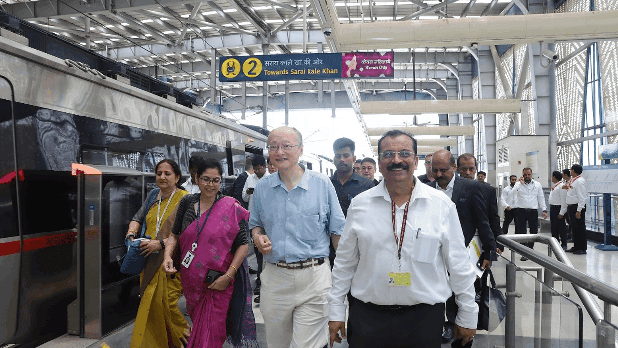 ADB President Kanda visited namo bharat Corridor during his first official visit to India
