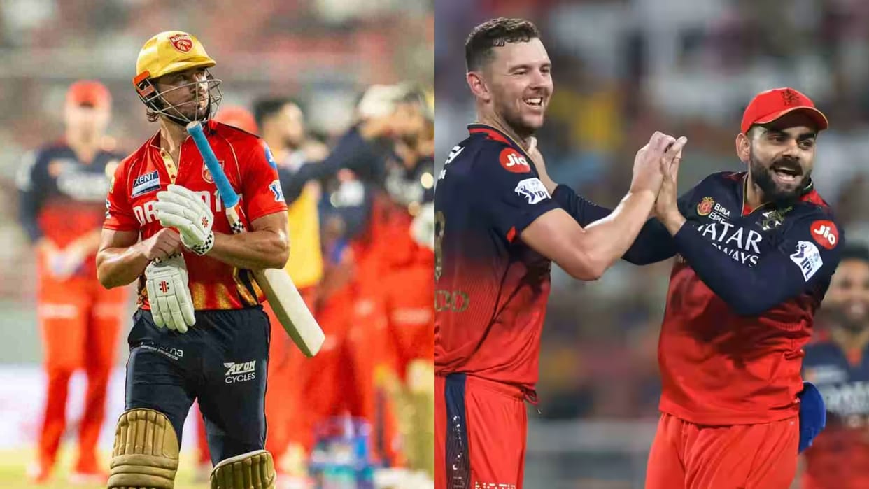 Lowest team totals in IPL playoffs least overs batted by any team in the playoffs RCB vs PBKS IPL 2025
