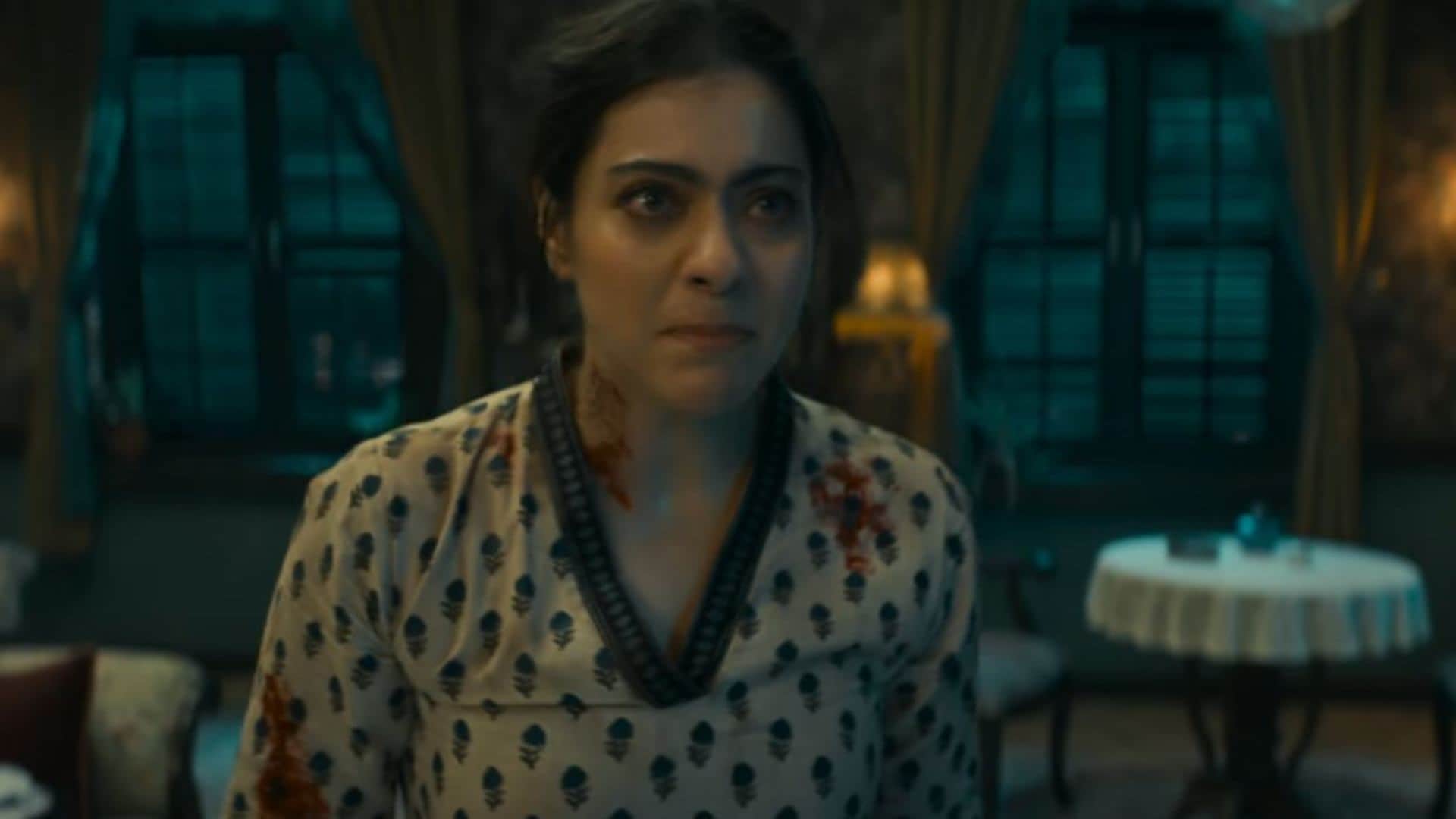 Maa trailer out kajol looks very angry women in trailer watch