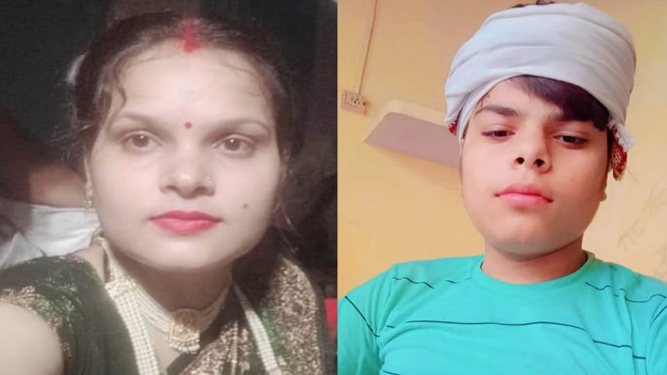 Brother and sister riding a bike died due to collision with a car