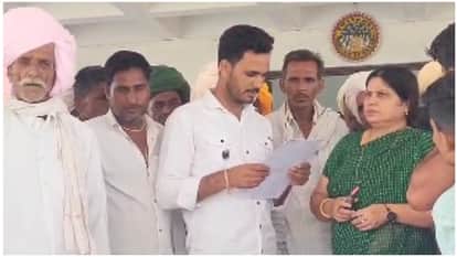 Temple priest's son indecent behaviour, villagers reached Collector's office and submitted a memorandum