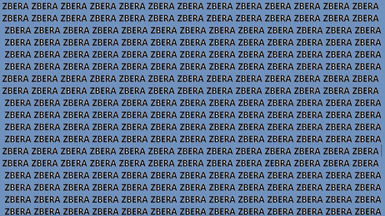 Optical Illusion IQ Test Brain Teaser Can You Spot ZEBRA in 18 Seconds Brain Test Image