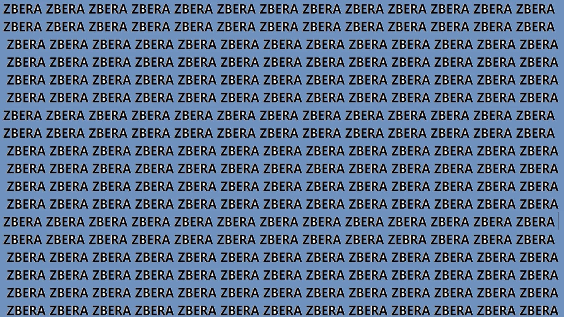 Optical Illusion IQ Test Brain Teaser Can You Spot ZEBRA in 18 Seconds Brain Test Image