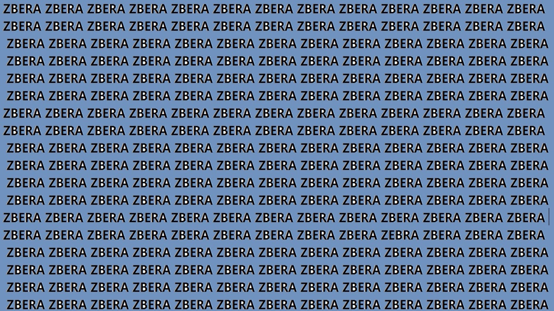 Optical Illusion IQ Test Brain Teaser Can You Spot ZEBRA in 18 Seconds Brain Test Image