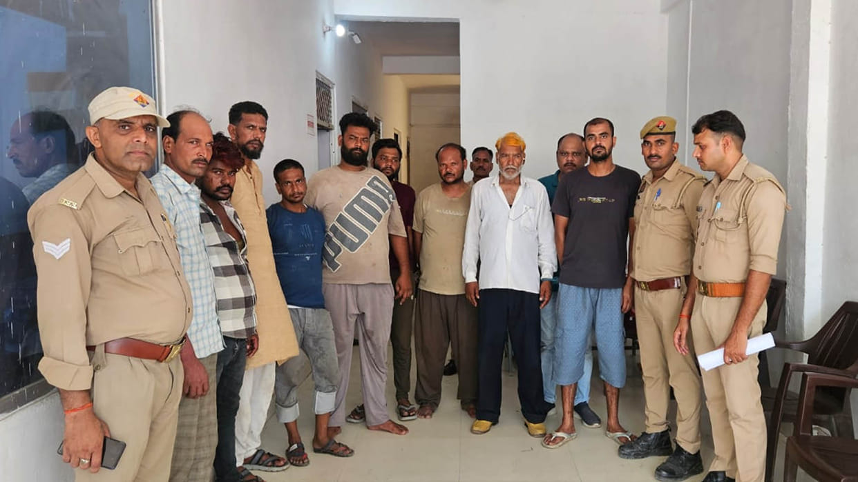 Kanpur: 10 smugglers arrested after 57 animals tied cruelly and stuffed in container were recovered