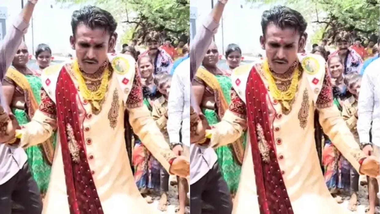 The groom suddenly became Michael Jackson wearing a sherwani he did such a break dance Video goes Viral