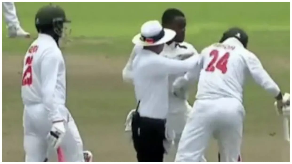 VIDEO: South Africa and Bangladesh players clashed, scuffle started on field , umpire intervened, Watch