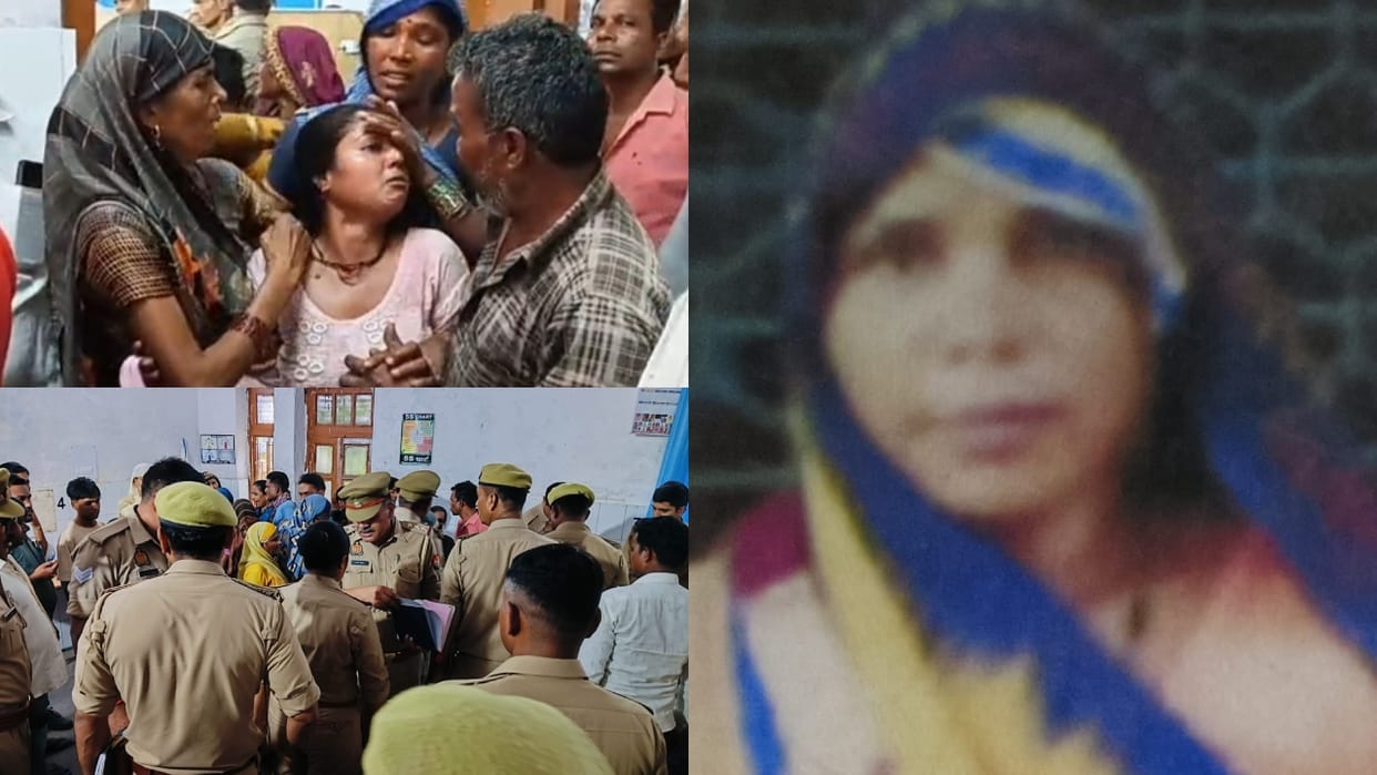 Mother murdered in front of daughter in Puranpur of Pilibhit