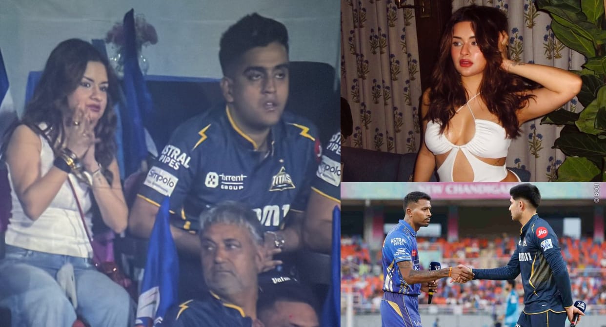 ipl 2025 mi vs gt eliminator match new chandigarh celebs avneet kaur came to support gujarat photos