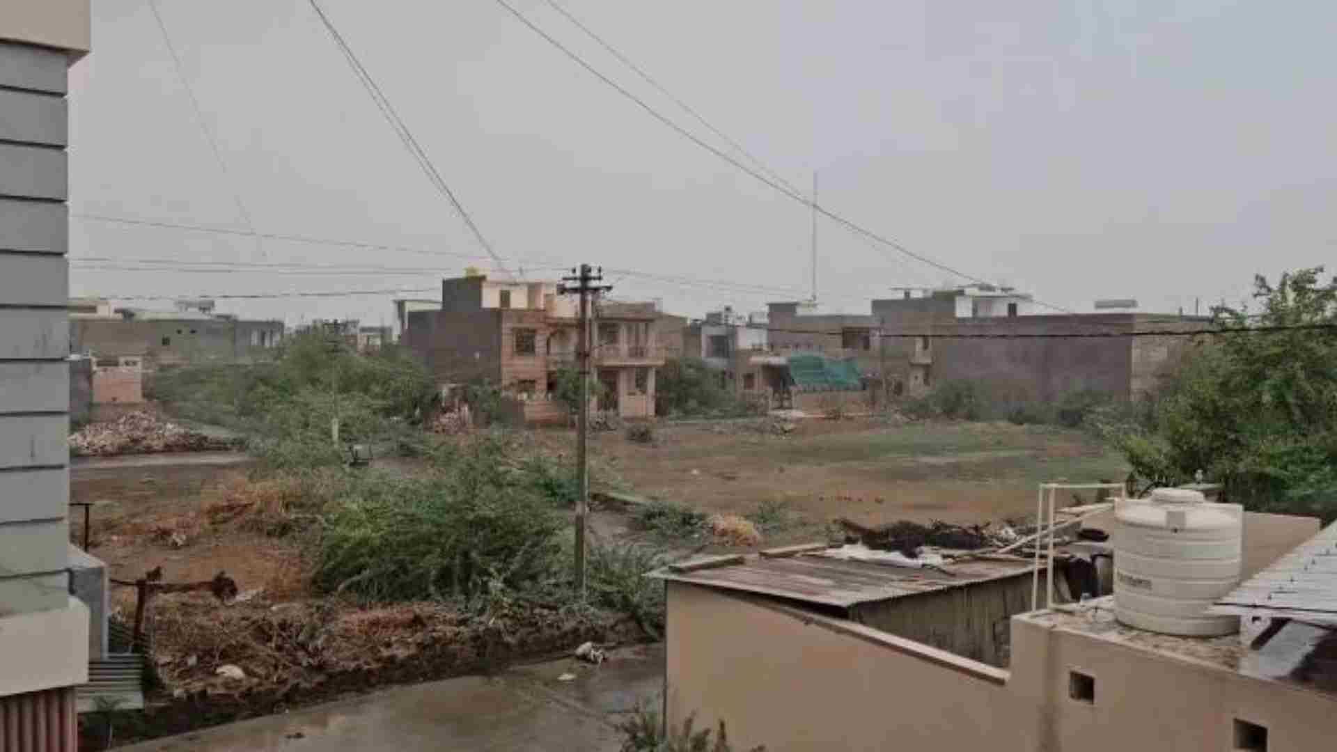 बाड़मेर में बारिश।
