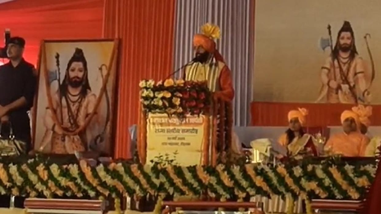 Rohtak CM Nayab visit, participate in Parshuram Jayanti celebrations, water proof pandal set up in six acres