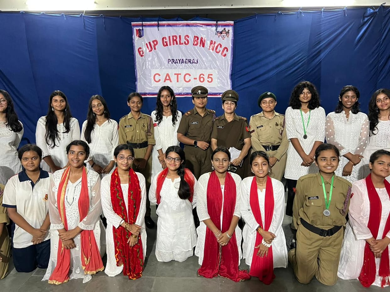 Ncc night organized in prayagraj many colleges participated