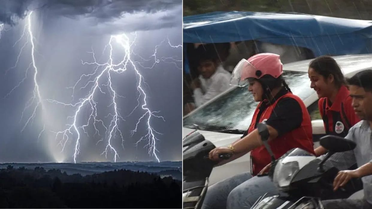 Weather change today temperature expected drop degrees thunderstorm alert issued these districts