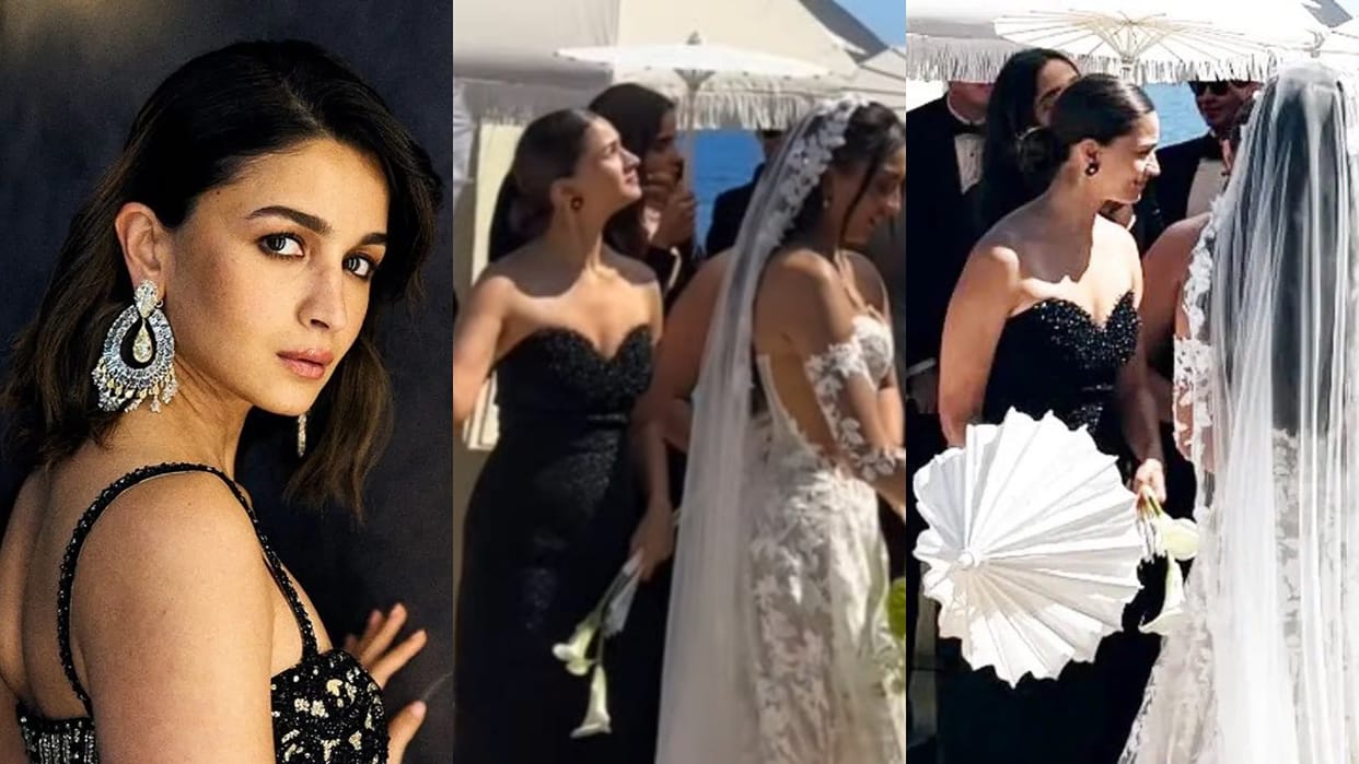 Alia Bhatt New Look Went Viral Actress Attend Her friend Wedding In Spain