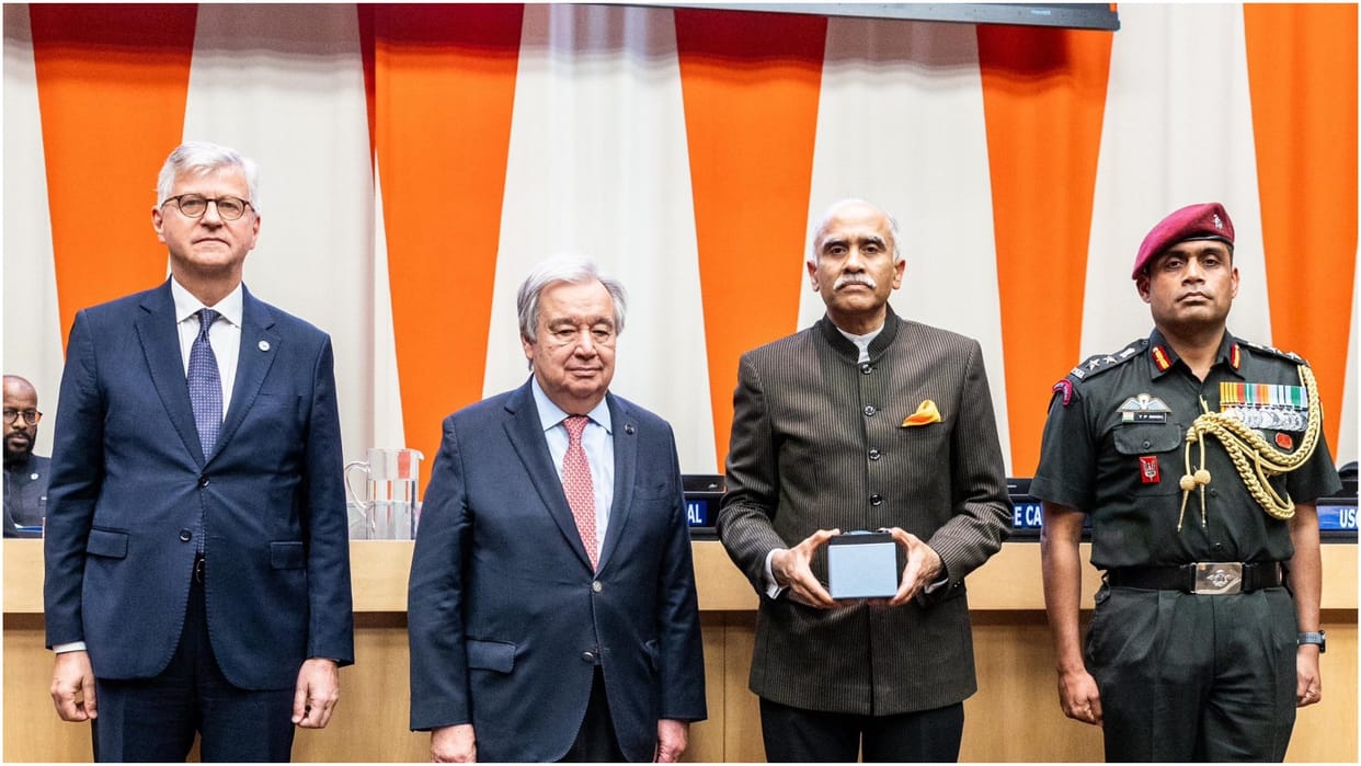 Two Indian peacekeepers honoured posthumously for sacrifice in line of duty on International Peacekeepers Day