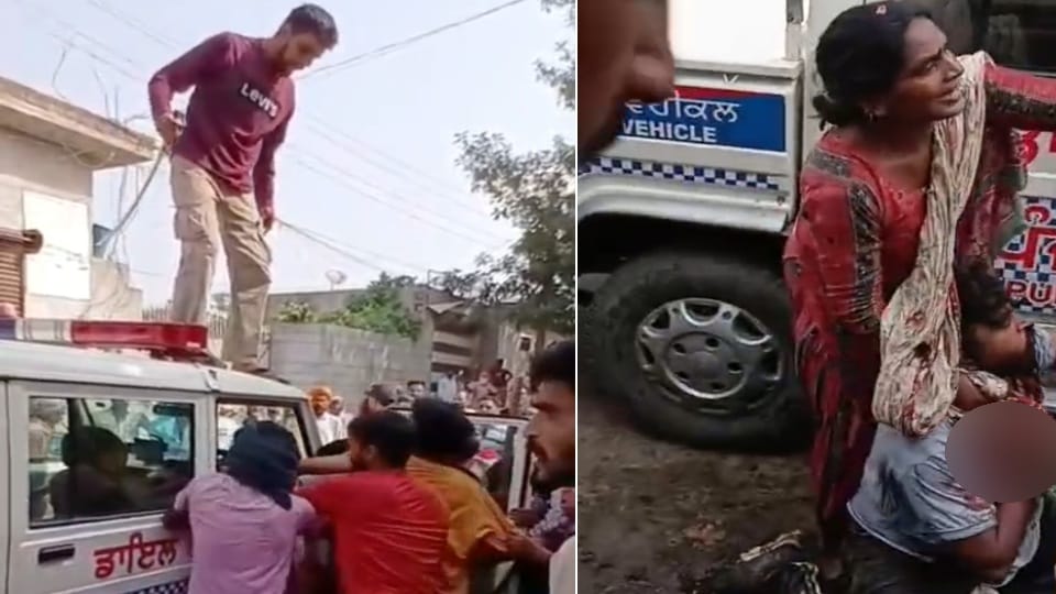Talibani style attack on man in front of police in Hardaspura Barnala