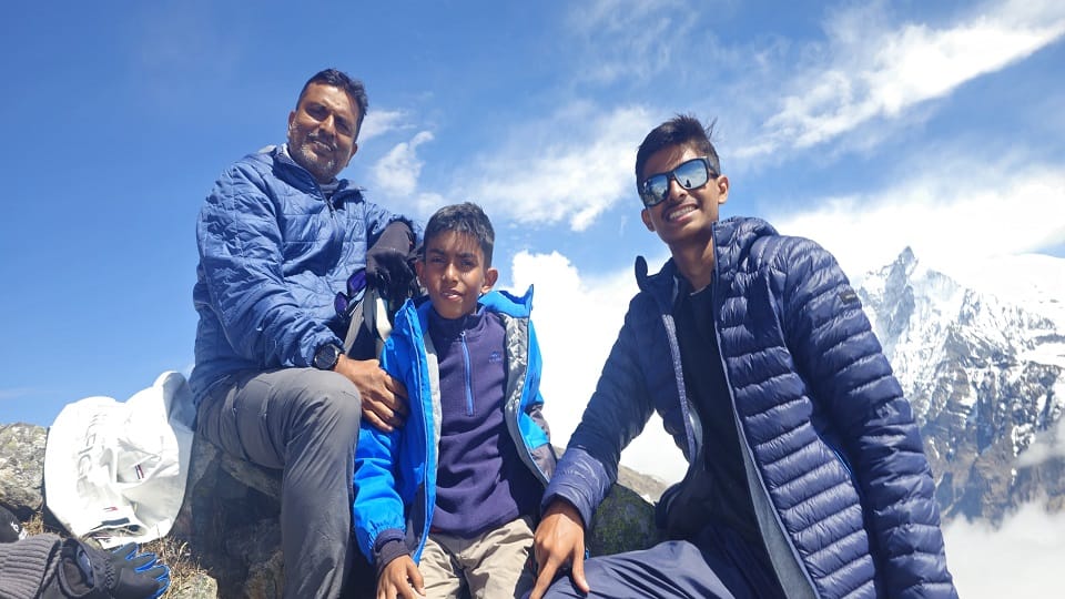Bengaluru residents Kevin and Ryan Saha have successfully climbed the 4,780-metre high Kanakatta Pass