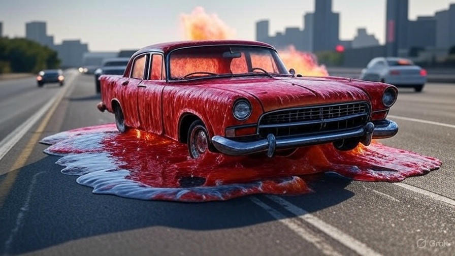 are cars melting in dubai due to excessive heat know details