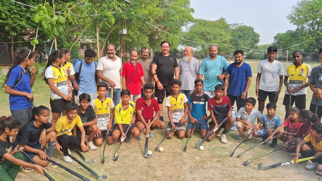 Indian sports being taught in summer training camp hockey players getting training