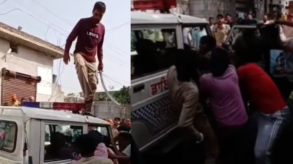 Satpal injured in a Talibani-style attack in front of police in Hardaspura