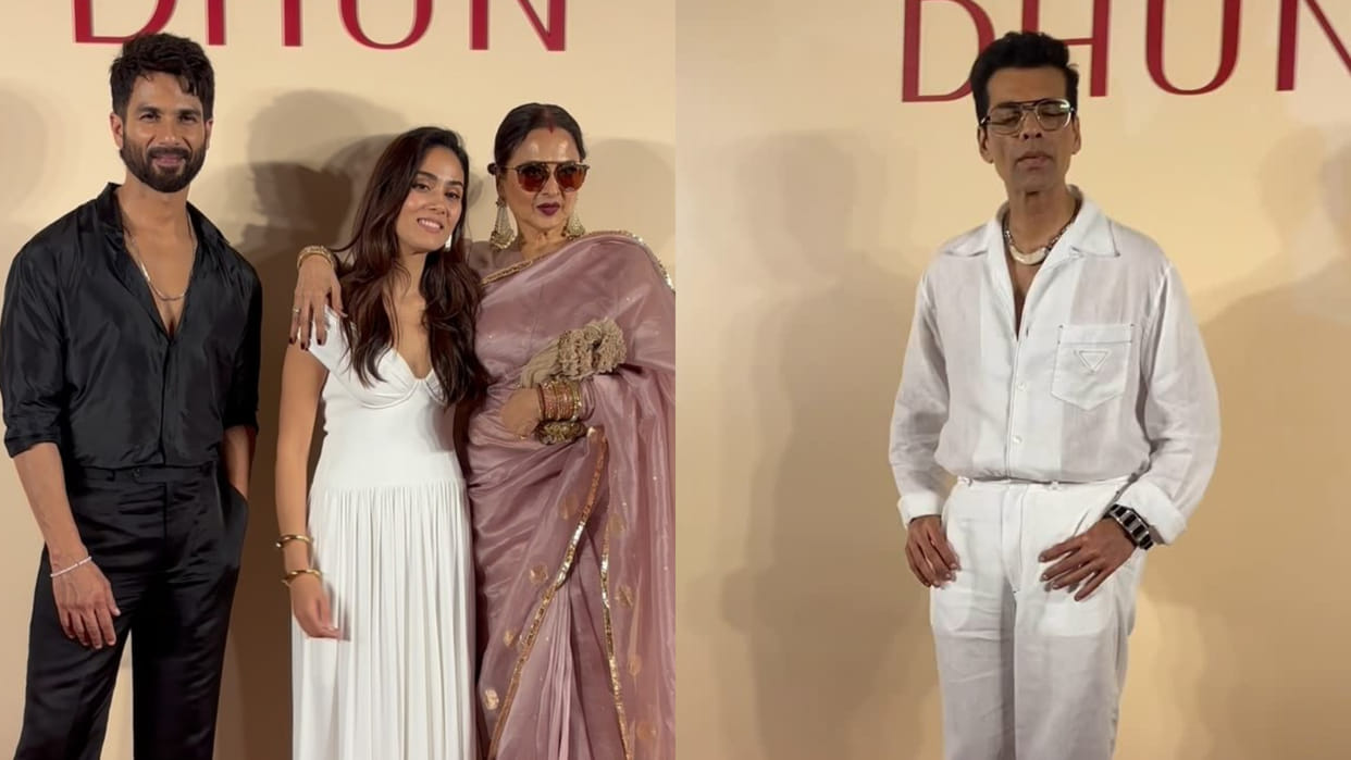 Karan Johar To Rekha Ishaan Khatter At Shahid Kapoor Wife Mira Kapoor New Venture Dhun Wellness Launch
