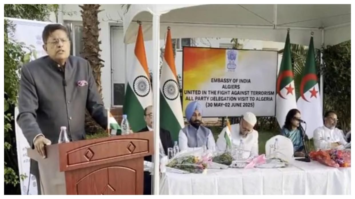 all party delegation algeria baijayant panda said pakistan used nuclear power shield its terrorist activities