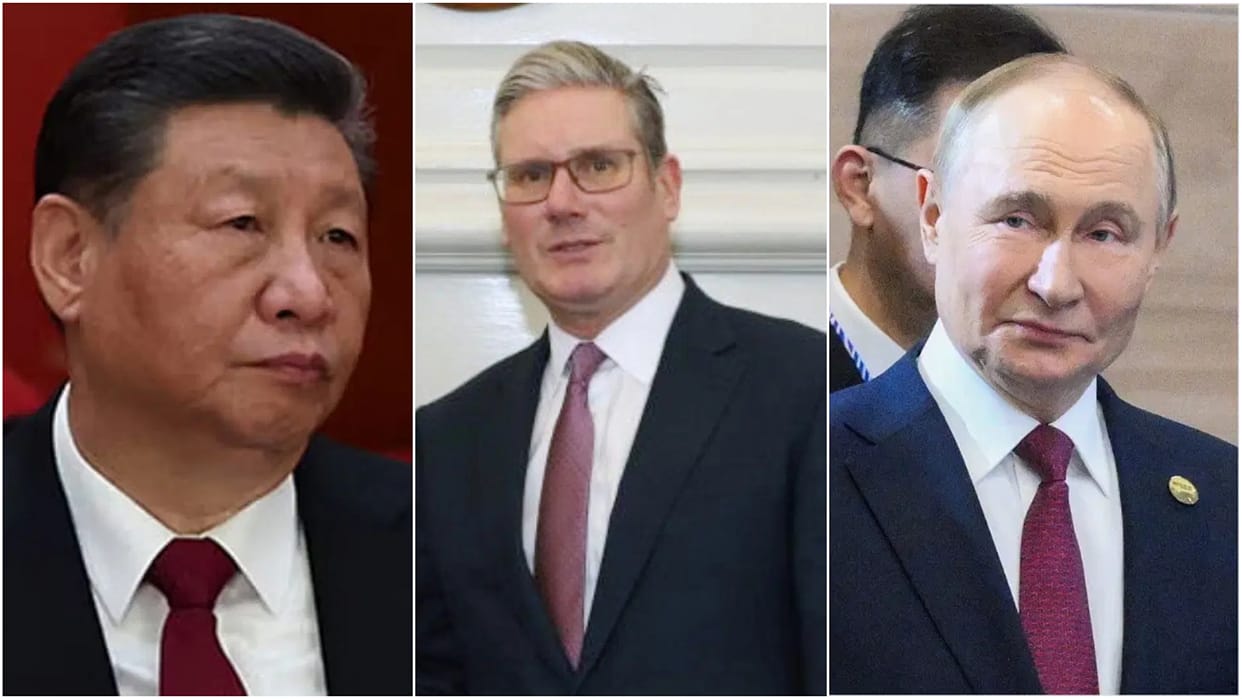 Amidst global conflict, Britain gave warning in defense review called Russia a threat; Also warned about China