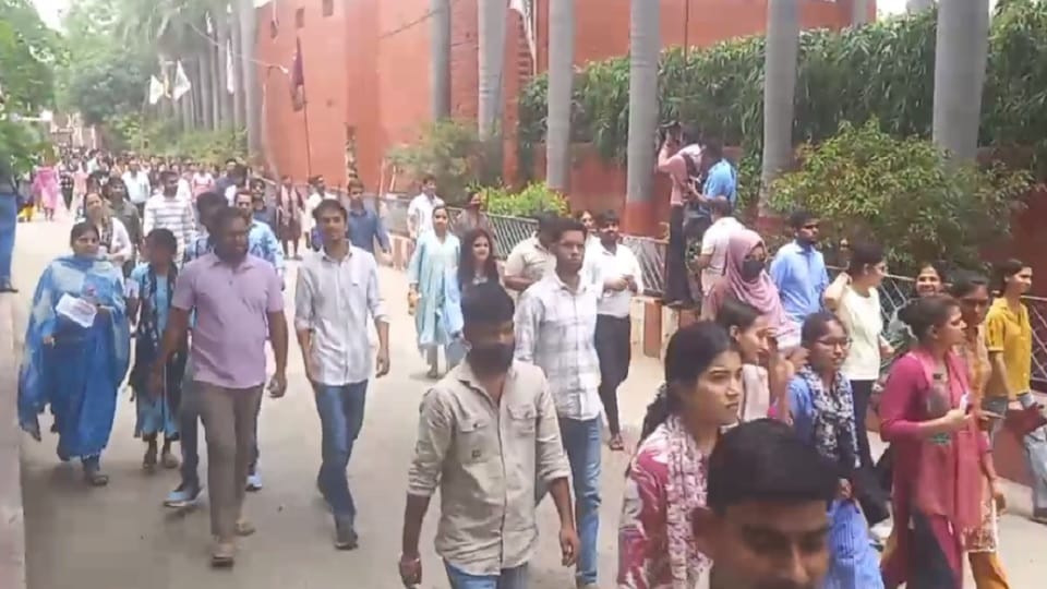 B.Ed entrance exam: Even shoes, socks and jewelery were checked, questions asked in a roundabout way baffled