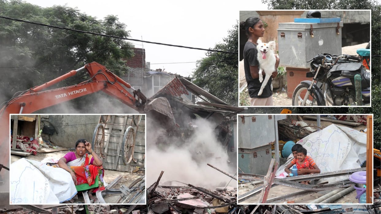 Why bulldozer used in Madrasi camp there was problem during monsoon