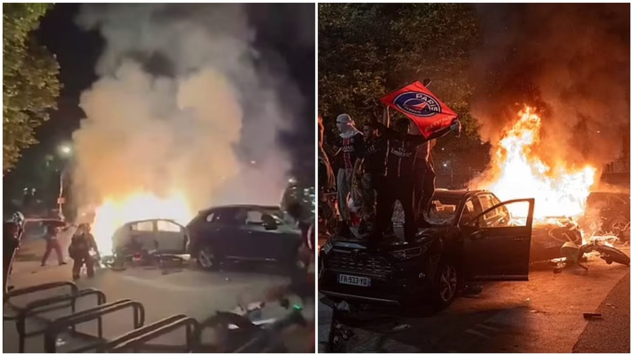 Two fans died and a police officer is in coma after mass celebrations for PSG historic Champions League win
