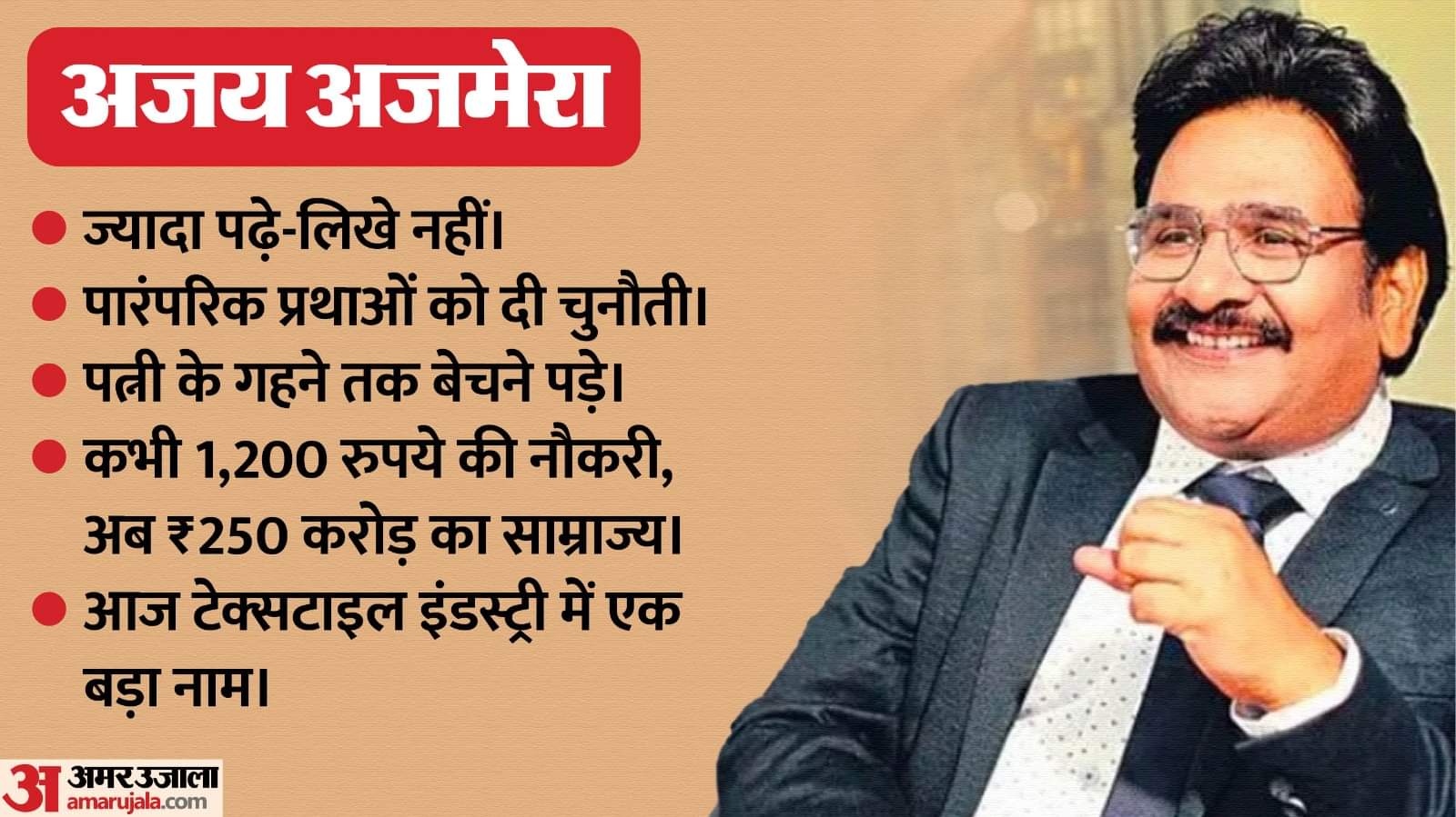 अजमेरा फैशन के संस्थापक और सीईओ अजय अजमेरा