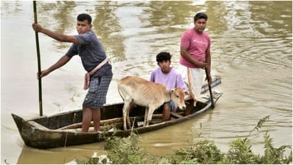 Flood worsened the situation in Assam,764 villages filled with water Rescue work intensified, IMD issued alert