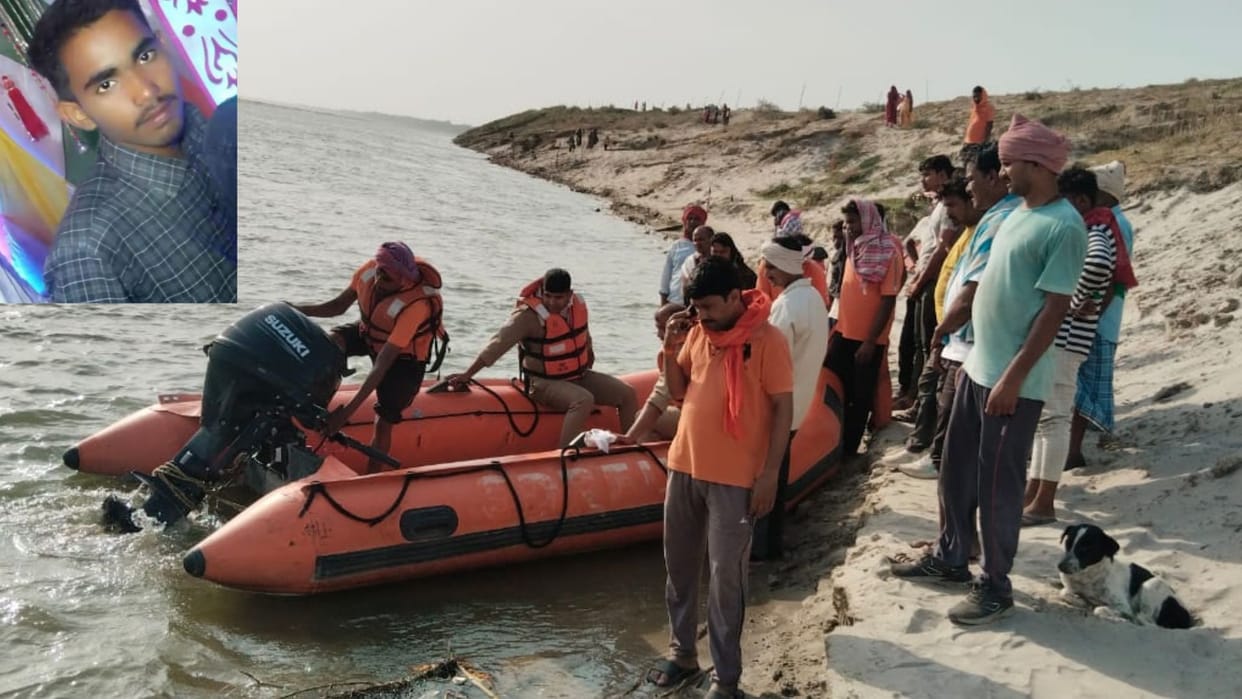 nephew drowned in Ganga before uncle wedding in Bhadohi