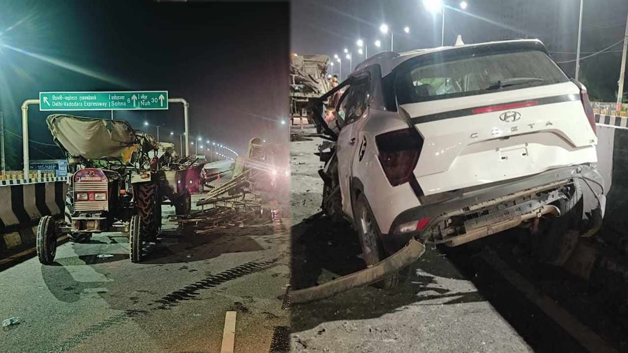 Tragic accident on Gurugram-Sohna elevated flyover