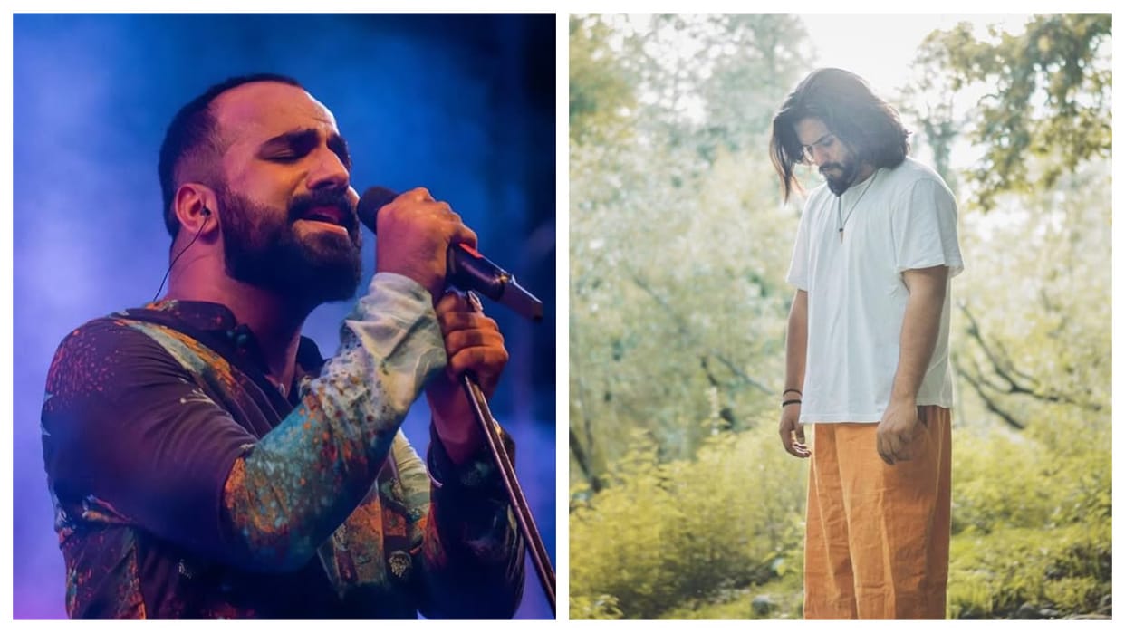 Mohit Suri Lounching two kashmiri artist from kashmir Faheem Abdullah Arslan Nizami