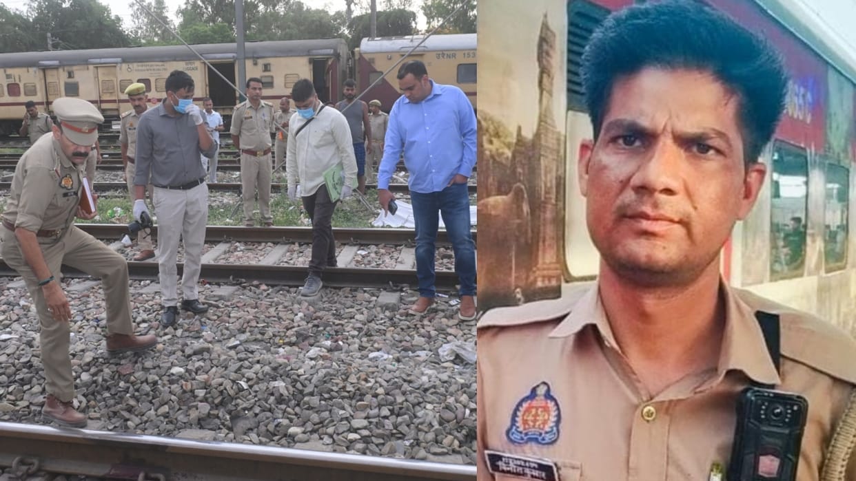 dead body of GRP head constable found on the railway track in bareilly