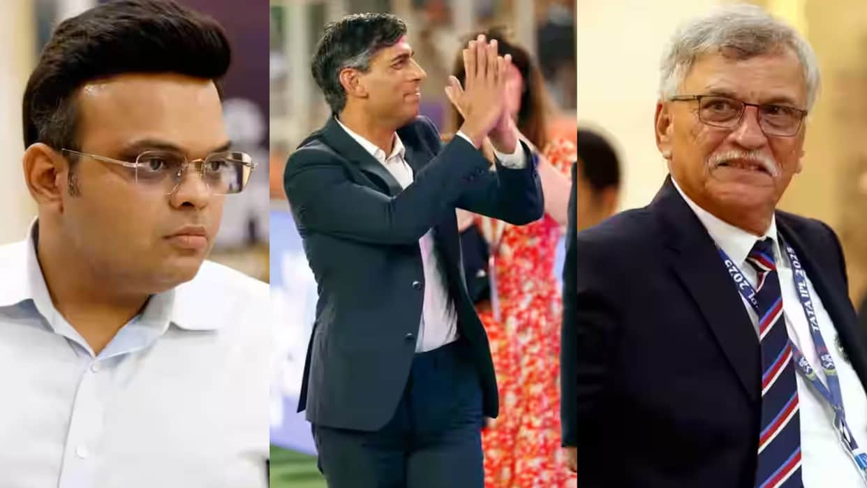 IPL 2025 RCB vs PBKS Final Photos Top Leaders in Narendra Modi Stadium Rishi Sunak Jay Shah