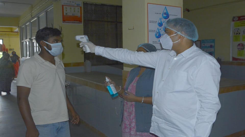 Corona infected patient in Aligarh