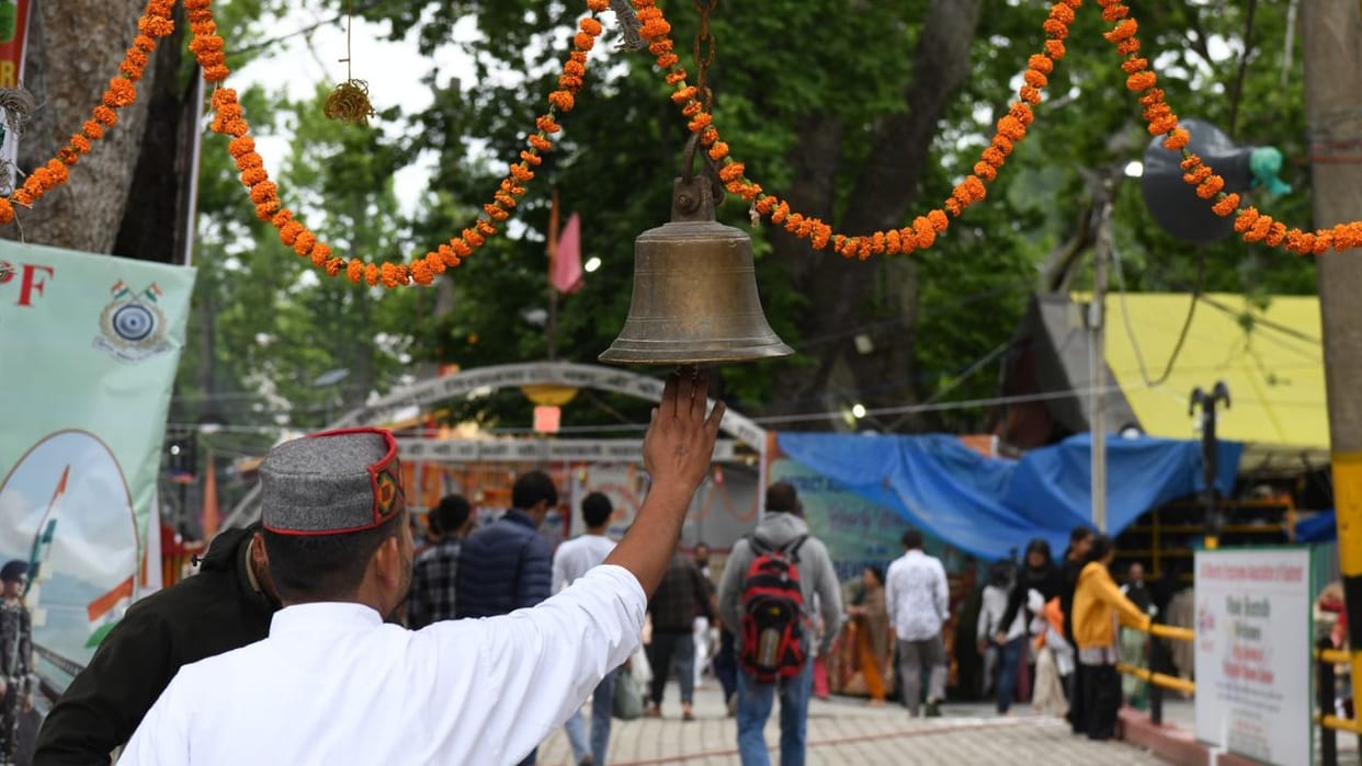 After the Pahalgam attack, devotees gathered for the Kheer Bhawani fair
